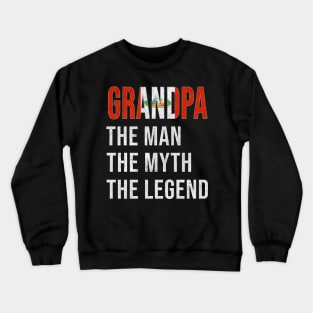 Grand Father Peruvian Grandpa The Man The Myth The Legend - Gift for Peruvian Dad With Roots From  Peru Crewneck Sweatshirt